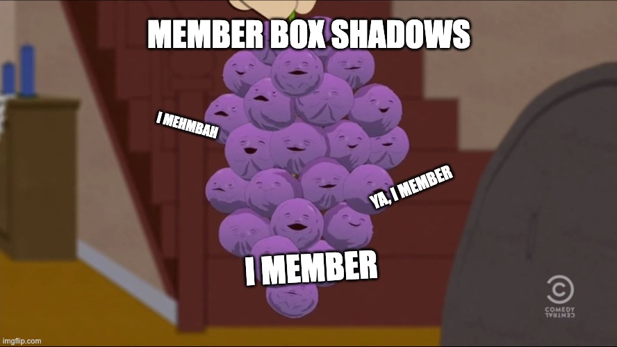 southpark meember berries box shadow article