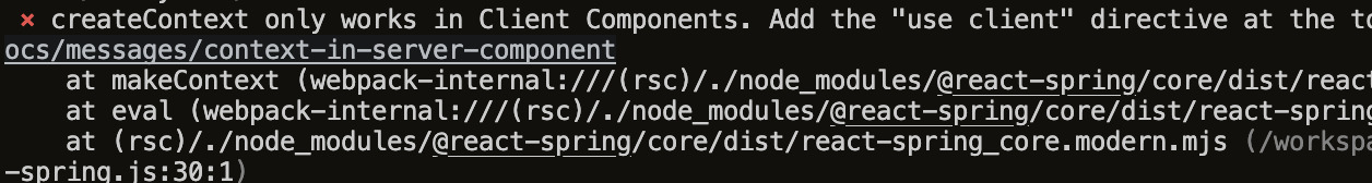 nextjs hates context in src